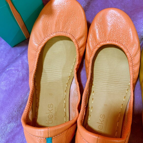 Tieks LIMITED EDITION PEACH POPPY - Size 8 - Picture 2 of 4